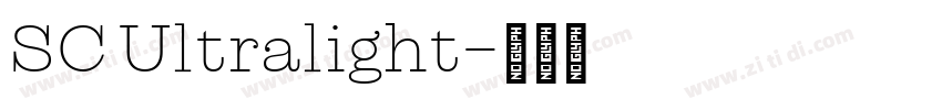 SC Ultralight字体转换